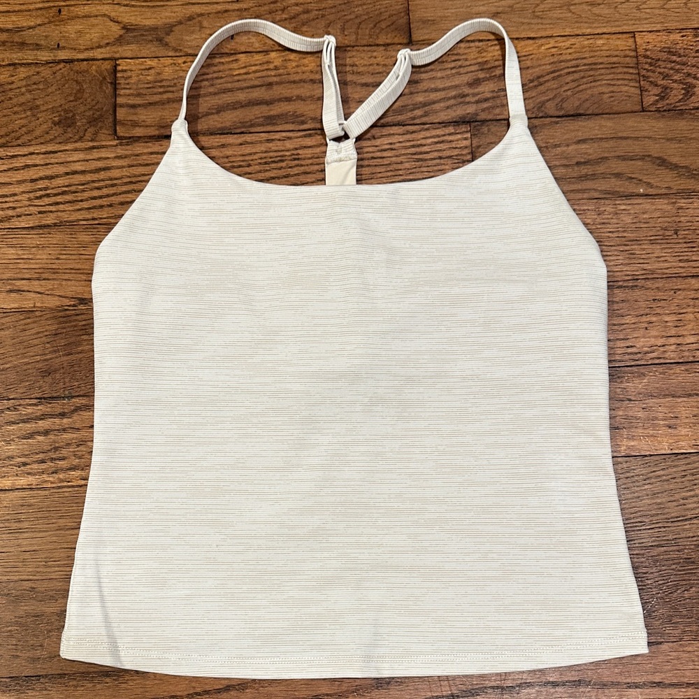 Outdoor Voices Move Free Tank in White Sand
